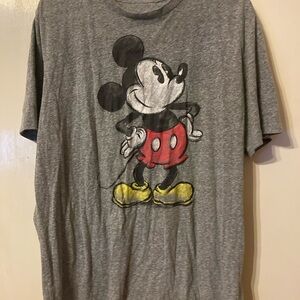 Disney Mickey Mouse Grey, Red and Yellow Graphic Short sleeve T-Shirt